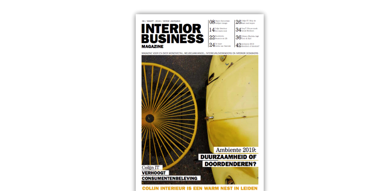 Deze week in Interior Business Magazine…