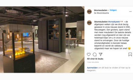 Ondertussen op de socials: Sneak preview nieuwe DWI showroom van BKS Meubelen